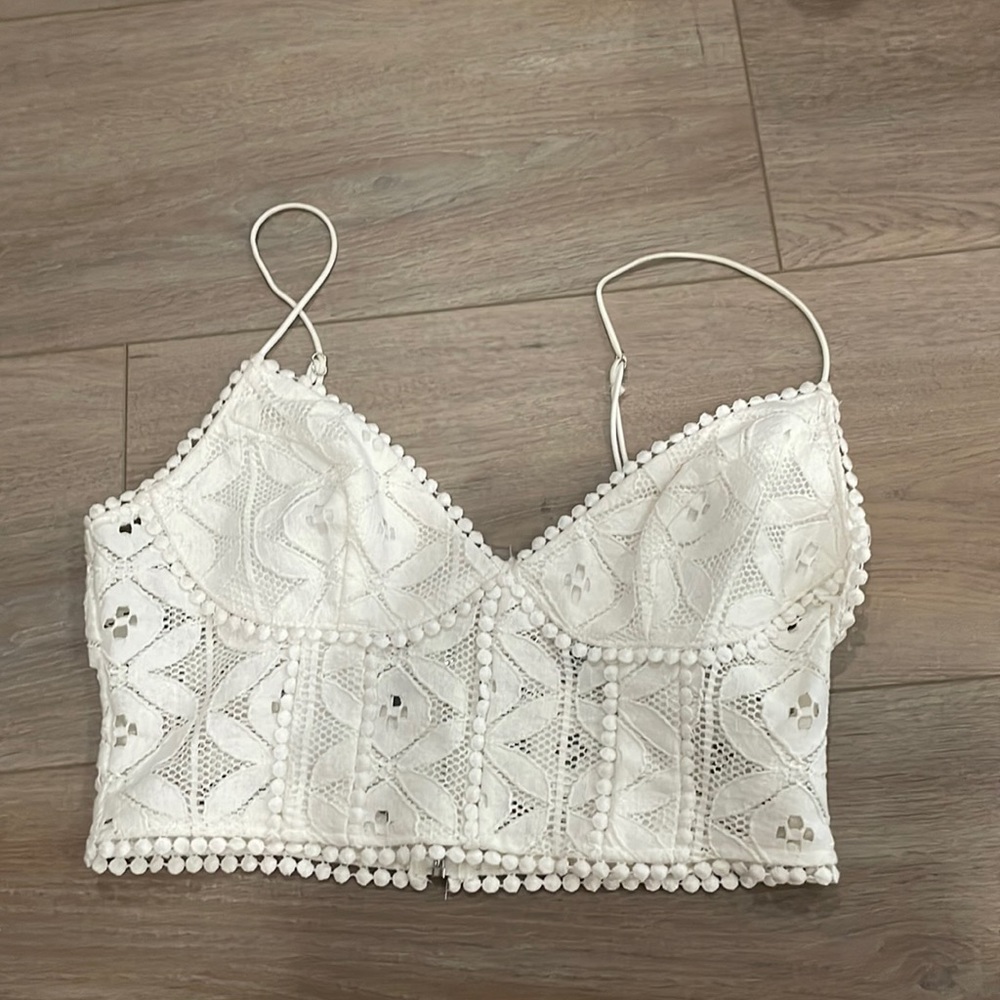 Angel Biba Lace Crop Top